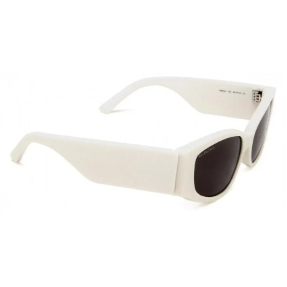 NEW BALENCIAGA BB0258S 003 OVERSIZED WOMEN WHITE SUNGLASSES BALENCIAGA